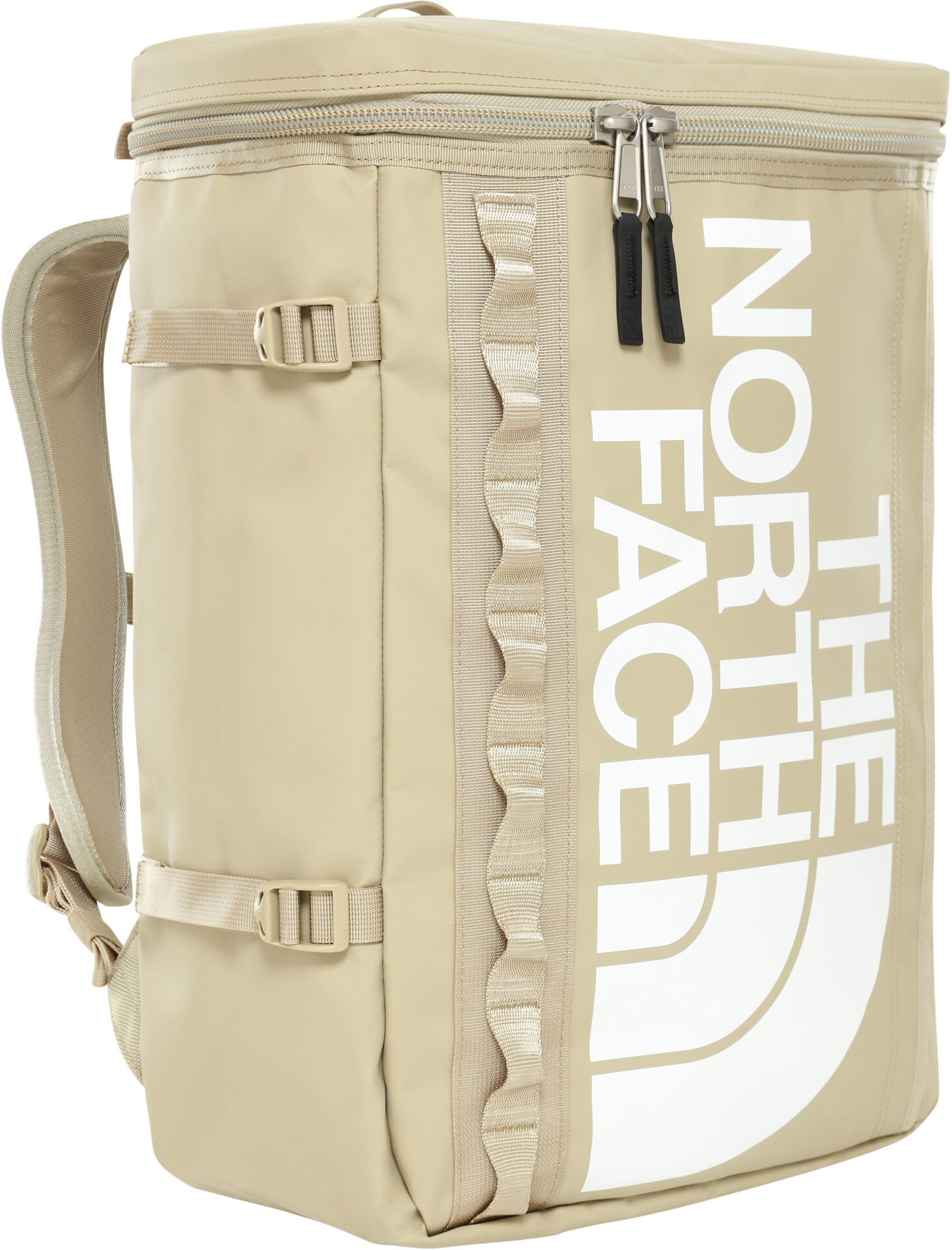 north face beige backpack
